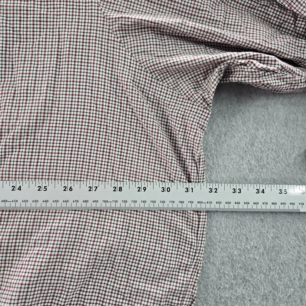 Ralph Lauren Men Button Up Shirt 4XB Red Pony Embroidery Check Long